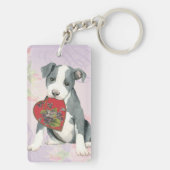 Porte-clés Pit Bull Heart Maman (Dos)