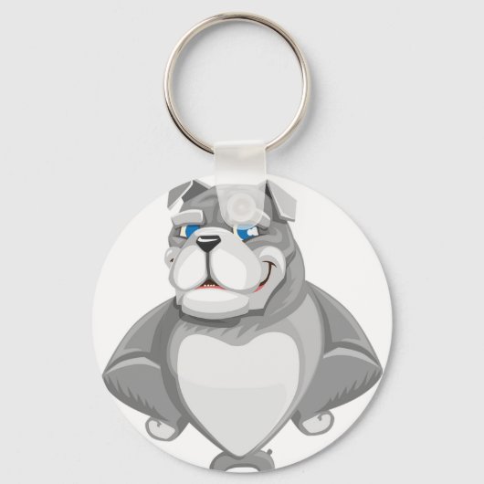 Porte-clés Pitbull américain (Recto)