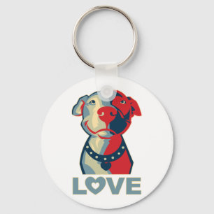 Porte-clés Pitbull - AMOUR