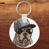 Porte-clés Pitbull Gangster (Recto)