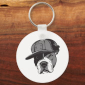 Porte-clés Pitbull Gangster (Recto)