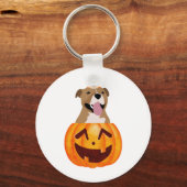 Porte-clés Pitbull Halloween (Recto)