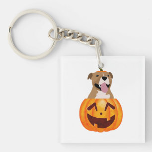 Porte-clés Pitbull Halloween