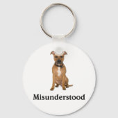 Porte-clés Pitbull - Misunderstood (Recto)