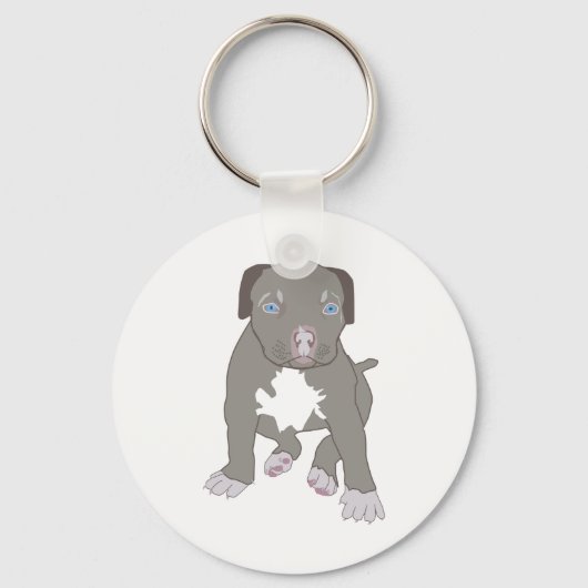 Porte-clés Pitbull Puppy (Recto)