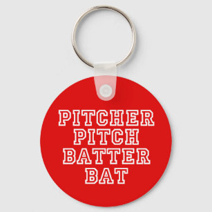 Porte-clés Pitcher Batter Bat Baseball