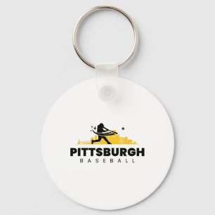 Porte-clés Pittsburgh Bysebyll Vintage minimaliste Retro Byse