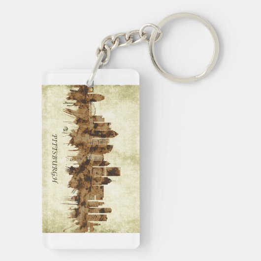 Porte-clés Pittsburgh Pennsylvanie (Dos)