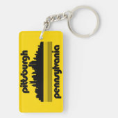 Porte-clés Pittsburgh Pennsylvanie (Dos)