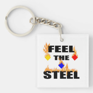 Porte-clés Pittsburgh Sentez L'Acier Feu Football Sport Na