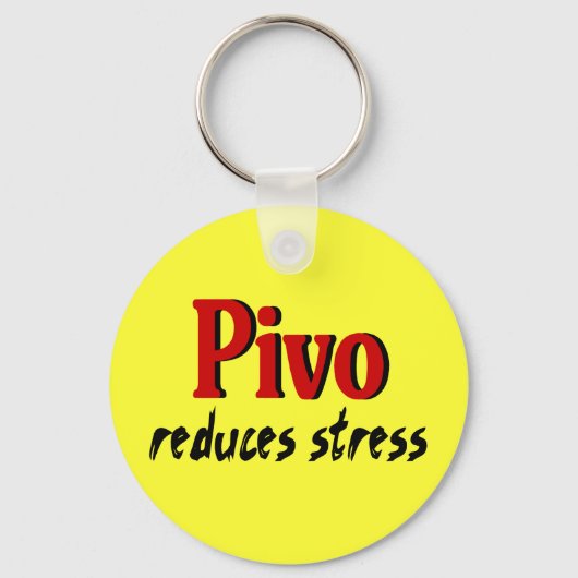 Porte-clés Pivo réduit le stress (Recto)