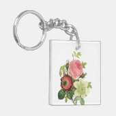 Porte-clés PixDezines redoute clémentine, anémone (Devant gauche)