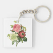 Porte-clés PixDezines redoute clémentine, anémone (Dos)