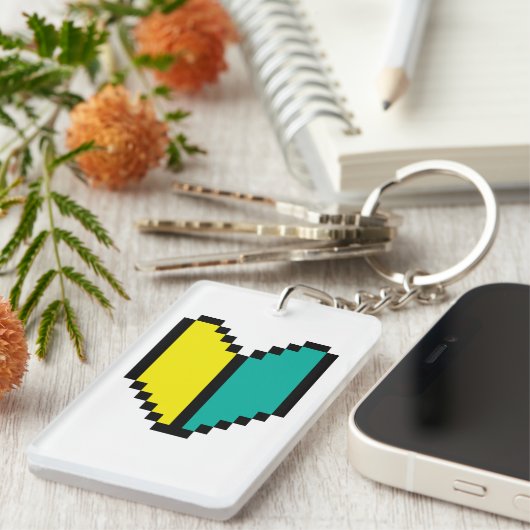 Porte-clés Pixel 8 bits Wakaba / Mark Shoshinsha (Devant droit)