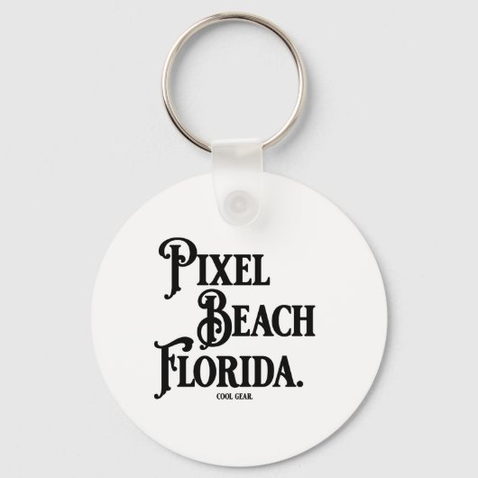 Porte-clés Pixel Beach Florida T-Shirt (Recto)