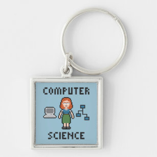 Porte-clés Pixel Computer Science - Femme - Porte - clé