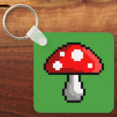 Porte-clés Pixel Porte - clé de champignons (Recto)
