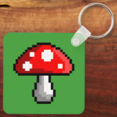 Porte-clés Pixel Porte - clé de champignons (Verso)