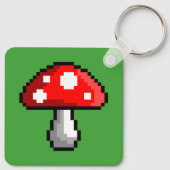 Porte-clés Pixel Porte - clé de champignons (Dos)