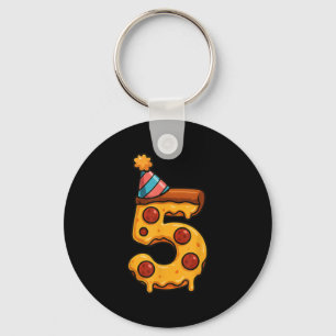 Porte-clés Pizza 5e anniversaire 5 ans Vieux parti Casquette