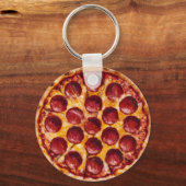 Porte-clés Pizza au Pepperoni (Verso)