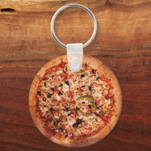 Porte-clés Pizza aux oeuvres (Recto)