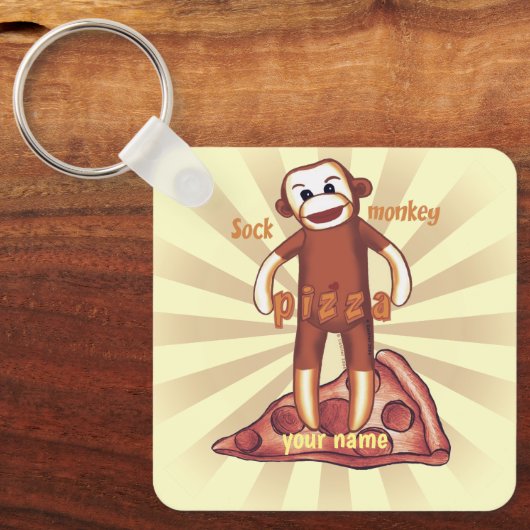 Porte-clés Pizza de singe de Sock (Recto)