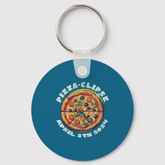 Porte-clés Pizza Éclipse Solaire Clipse Éclipse (Recto)