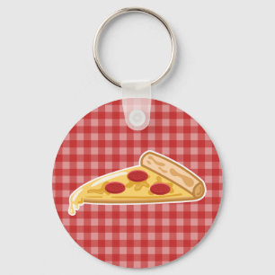 Porte-clés Pizza Slice de dessin