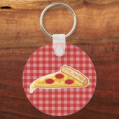 Porte-clés Pizza Slice de dessin (Recto)