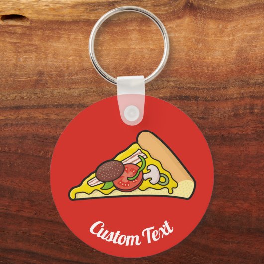 Porte-clés Pizza Slice Porte - clé (Recto)