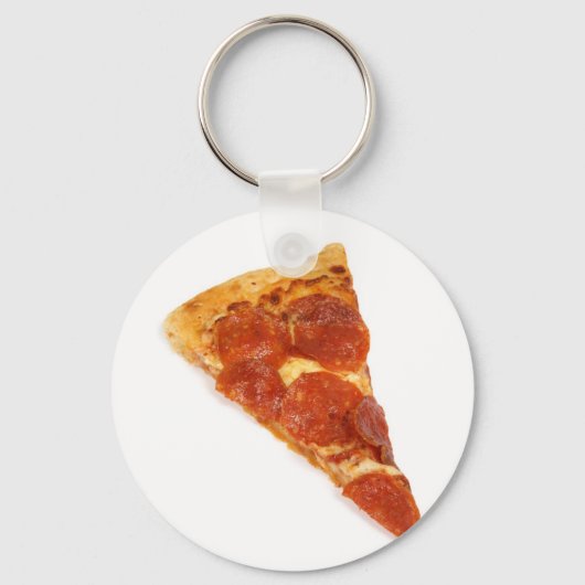 Porte-clés Pizza Slice - Une Partie De Pizza (Recto)