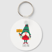 Porte-clés Placard de retenue Gnome mignon avec voeux (Recto)