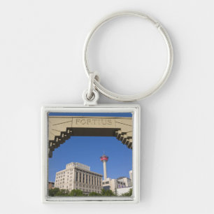 Porte-clés Place olympique et tour de Calgary, Alberta, Canad