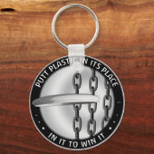 Porte-clés Placer Le Plastique À Sa Place (Recto)