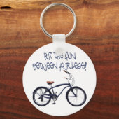 Porte-clés Placez le FUN entre vos jambes - bleu (Recto)