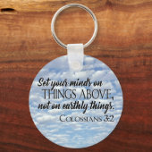 Porte-clés Placez votre esprit sur les choses au-dessus (Recto)
