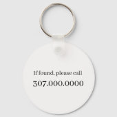 Porte-clés Plafond de diplôme Votre nom d'école (Verso)