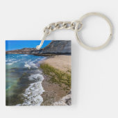 Porte-clés Plage à Puerto Piramides, Argentine (Dos)