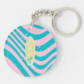 Porte-clés Plage Art, Vibes Tropicales (Dos)