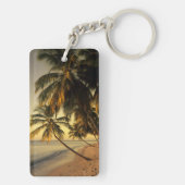 Porte-clés Plage au coucher du soleil, Trinité (Dos)