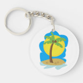 Porte-clés Plage aux palmiers (Devant)