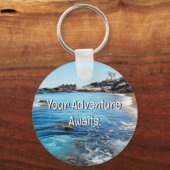 Porte-clés Plage Cove Peinture Votre aventure commence (Verso)