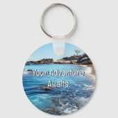 Porte-clés Plage Cove Peinture Votre aventure commence (Verso)