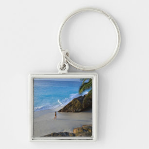 Porte-clés Plage d'Ansi Victorin, île de Fregate