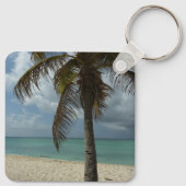 Porte-clés Plage d'Aruba I Belle Scène Nature (Dos)