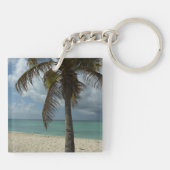 Porte-clés Plage d'Aruba I Belle Scène Nature (Dos)