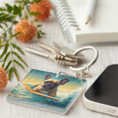 Porte-clés Plage de Bulldog (Devant Droit)