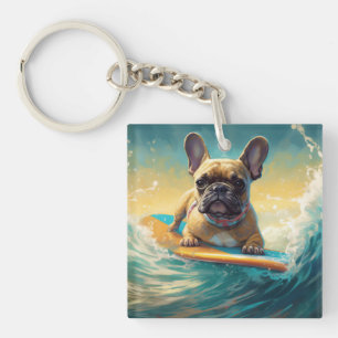 Porte-clés Plage de Bulldog