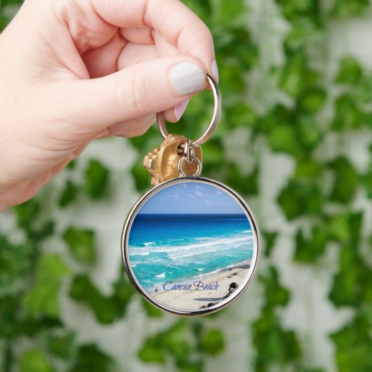 Porte-clés Plage de Cancun, Mexique (Main)
